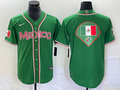 Men's 2023 World Baseball Classic Mexico Green Alternate Game Jersey1