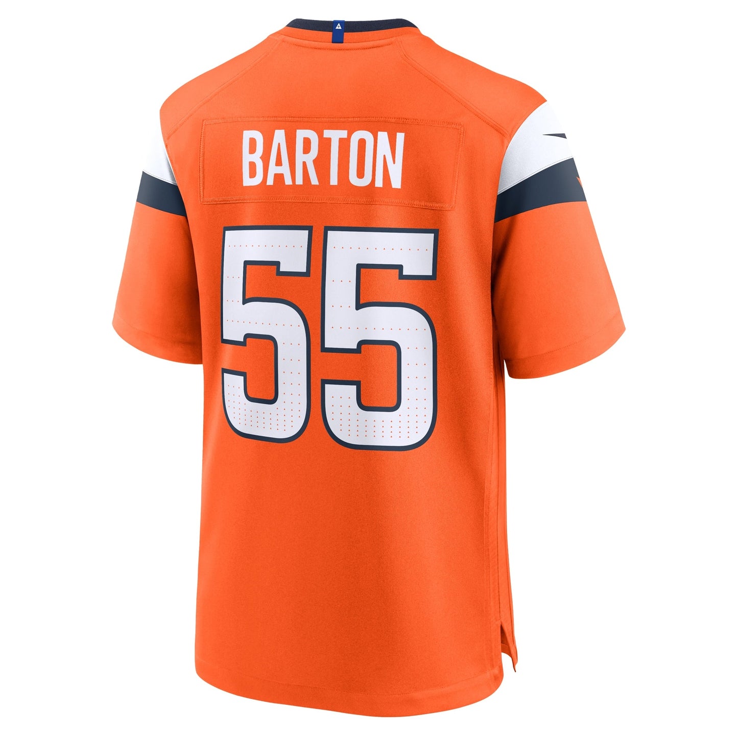 Cody Barton Denver Broncos  Game Jersey -  Orange