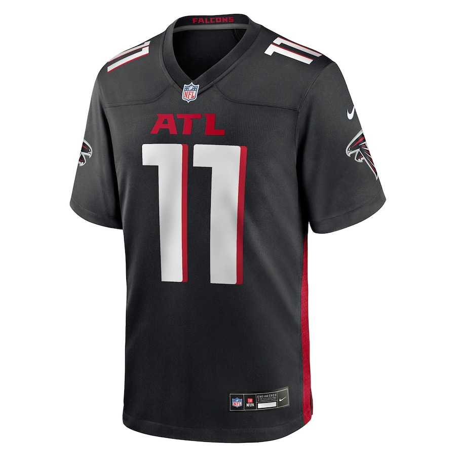 Men's Atlanta Falcons Jalon Walker  Black 2025 NFL Draft First Round Pick Game Jersey