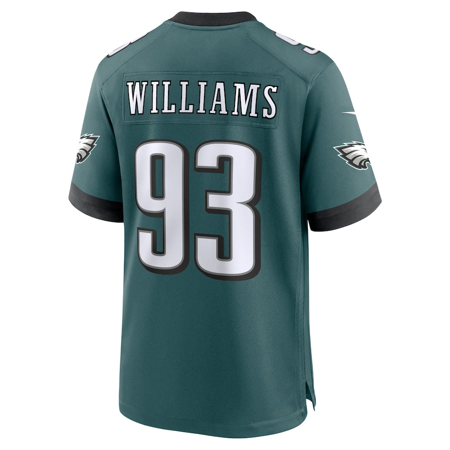 Men's Philadelphia Eagles Milton Williams  Midnight Green Team Game Jersey