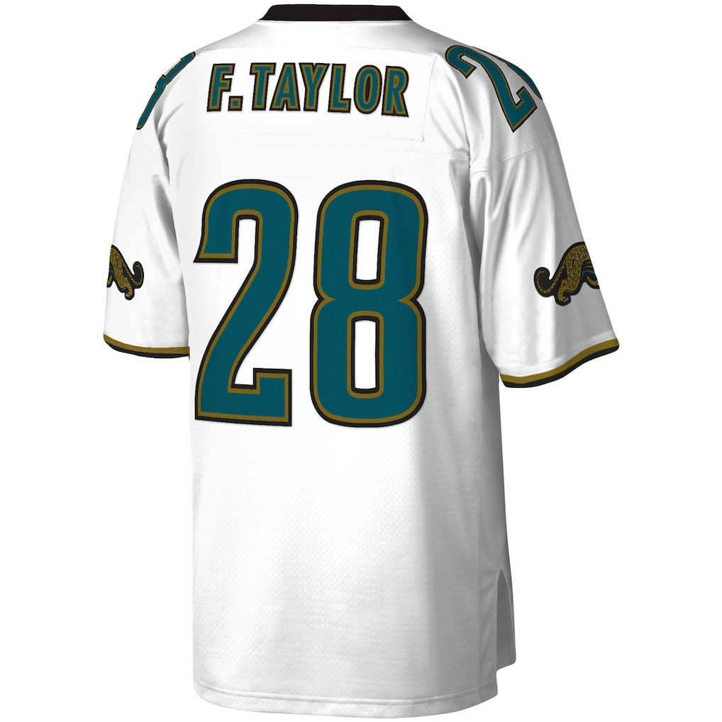 J.Jaguars #28 Fred Taylor  White Legacy Replica Jersey