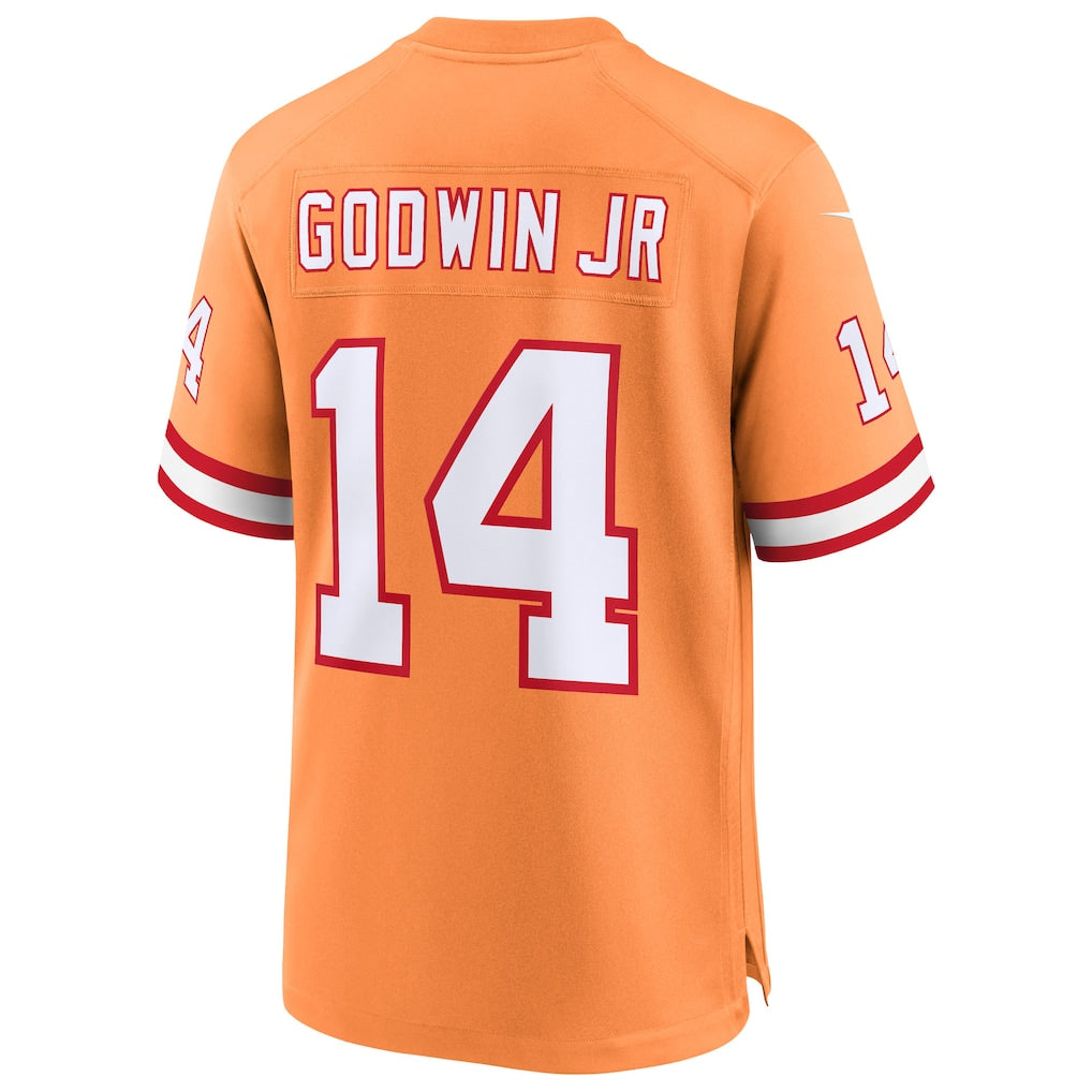 TB.Buccaneers #14 Chris Godwin Jr. Creamsicle 50th Season Game Jersey