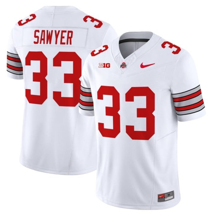 Jack Sawyer Ohio State Buckeyes Jersey  White