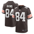 Jordan Akins Cleveland Browns  Game   Jersey - Brown