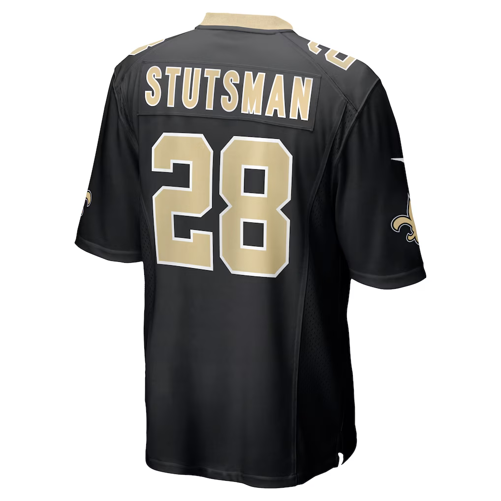 Men's  Danny Stutsman Black New Orleans Saints Team Game Jersey
