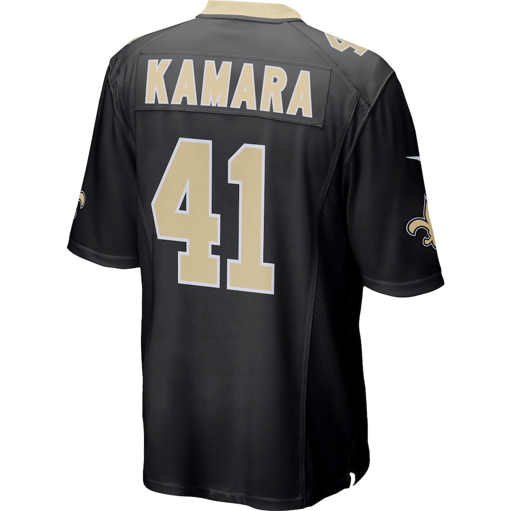 NO.Saints #41 Alvin Kamara Black Game Jersey