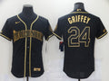 Men's Seattle Mariners Ken Griffey Jr. Black Authentic Baseball Jersey