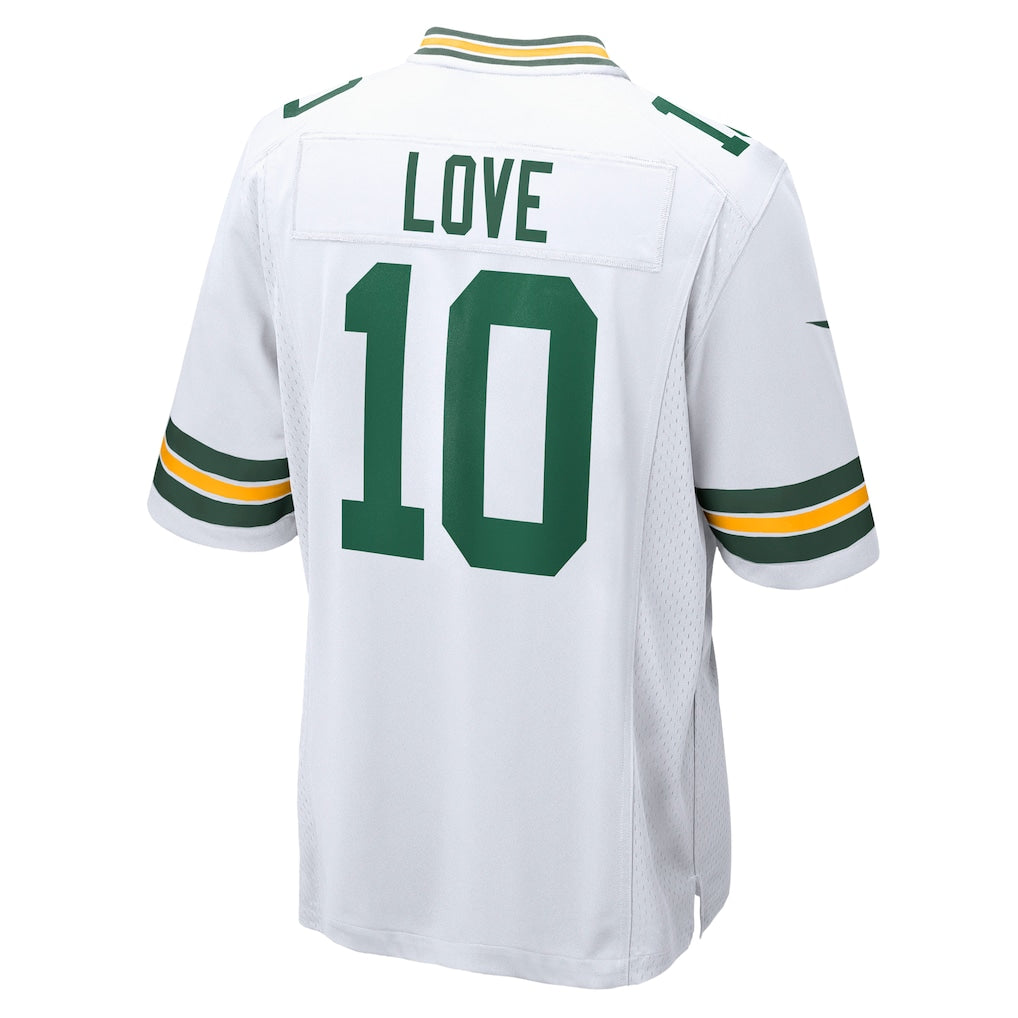 GB. Packers #10 Jordan Love White Game Jersey