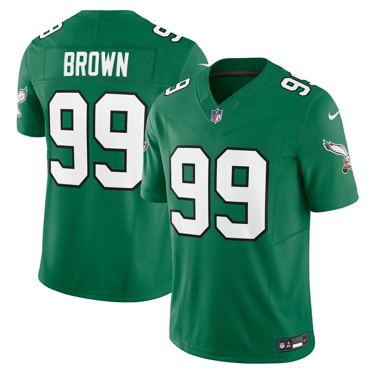 Philadelphia Eagles Jerome Brown Kelly Green Alternate Vapor F.U.S.E. Limited Jersey