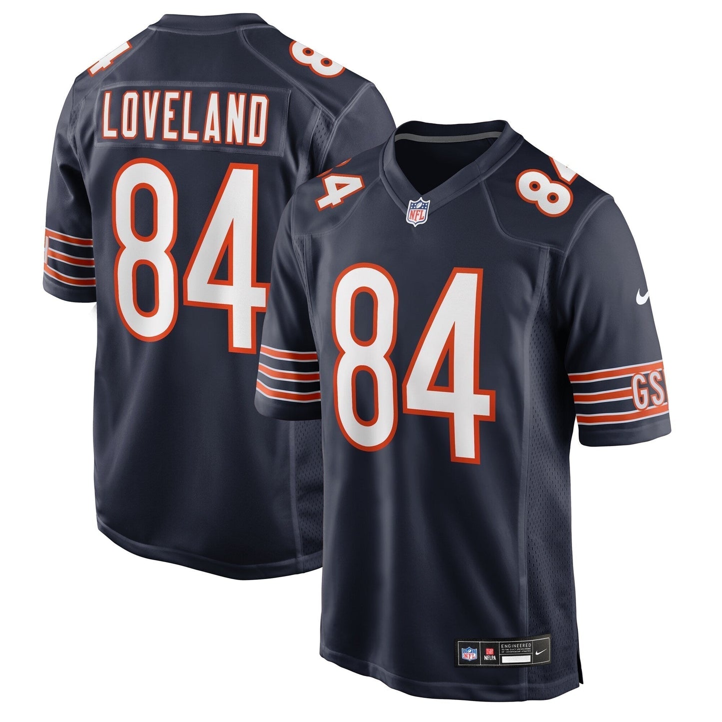 Chicago Bears Colston Loveland  Navy 2025 NFL Draft First Round Pick Game Jersey