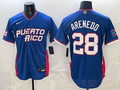 Men's Puerto Rico Baseball Nolan Arenado #28 Royal 2026 World Baseball Classic Stadium Jersey