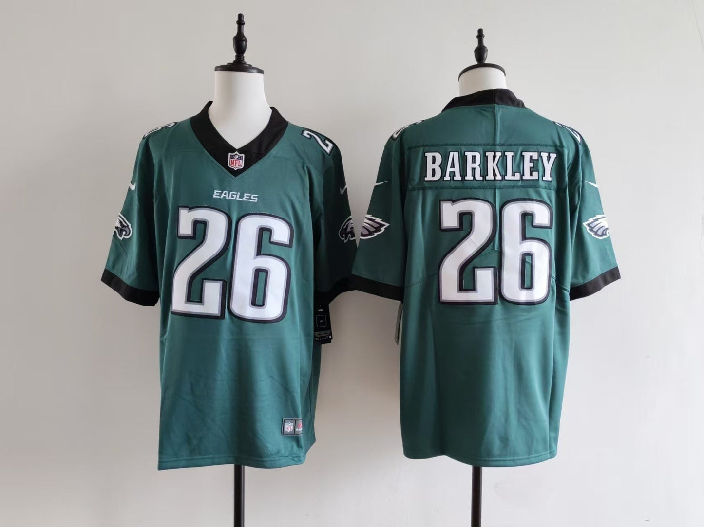 Men's Philadelphia Eagles Saquon Barkley  Jersey-Midnight Green