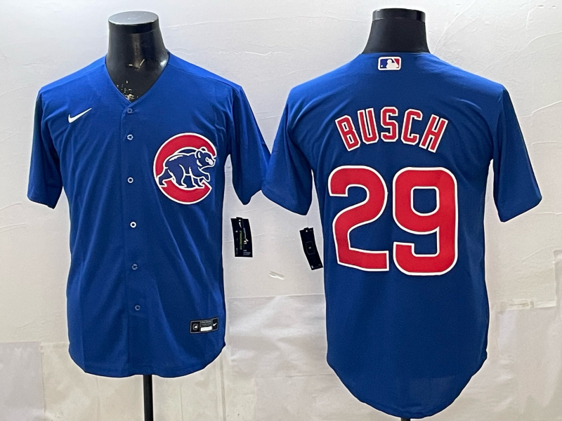 Men's Chicago Cubs Michael Busch #29 Royal Replica Player Jersey