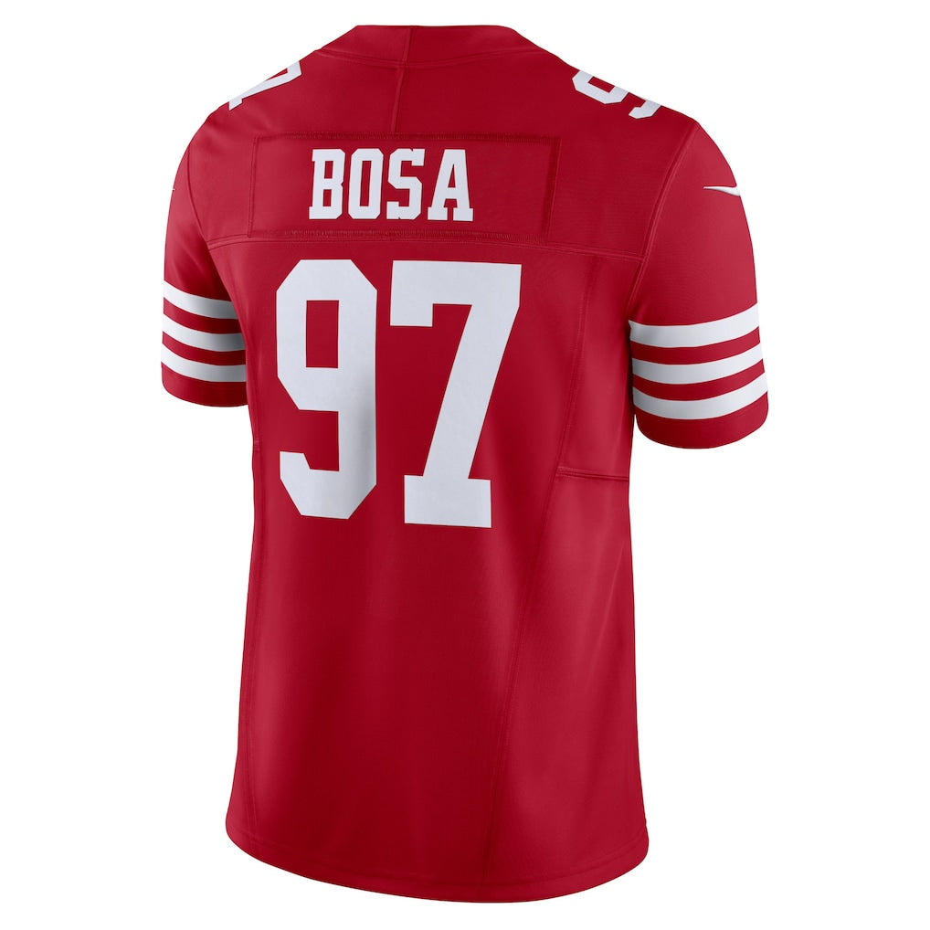 SF.49ers #97 Nick Bosa Scarlet Vapor F.U.S.E. Limited Jersey