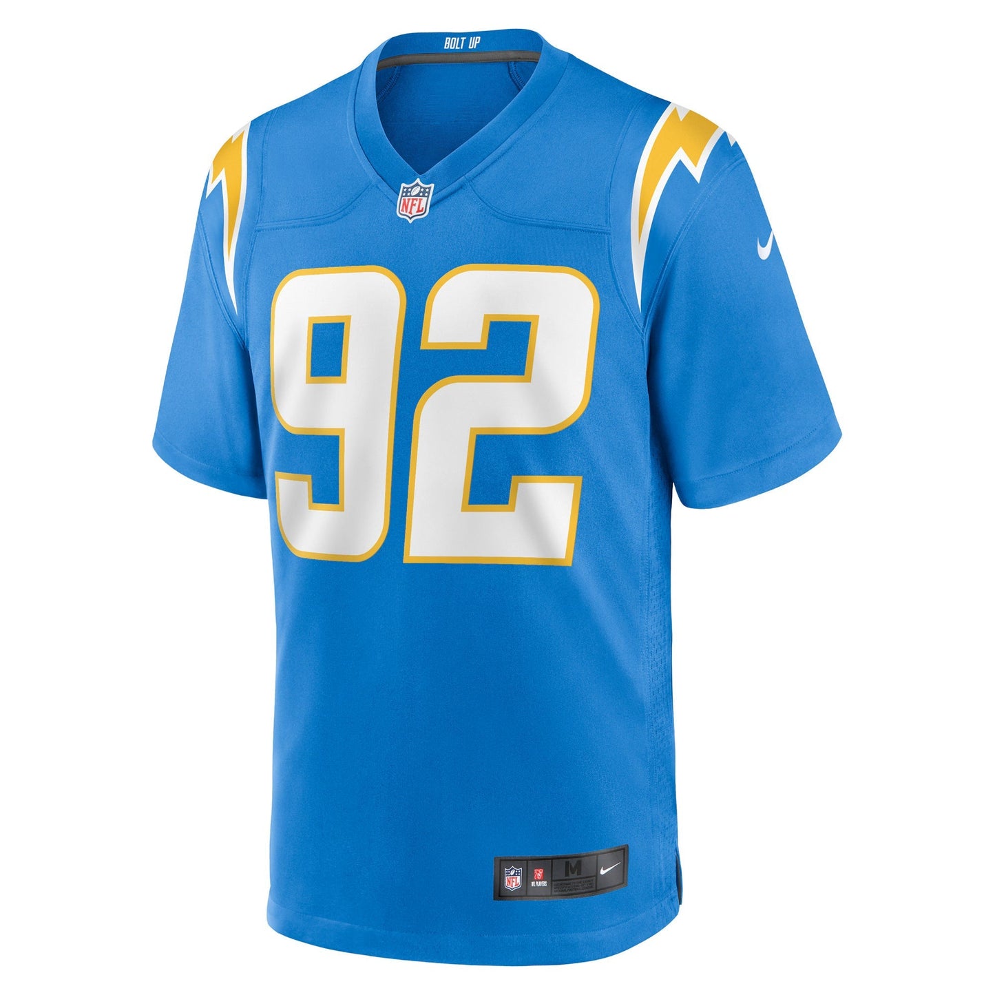 Los Angeles Chargers Justin Eboigbe Powder Blue Team Game Jersey