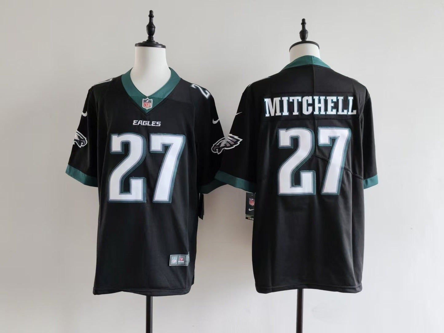 Men's Philadelphia Eagles Quinyon Mitchell  Jersey-Black
