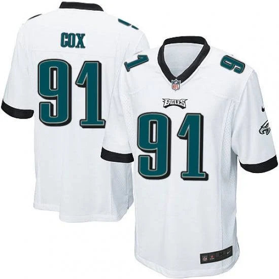 Men's  Fletcher Cox White Philadelphia Eagles Game Football Jersey