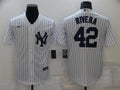 Men's New York Yankees Mariano Rivera White Replica Baseball Jersey