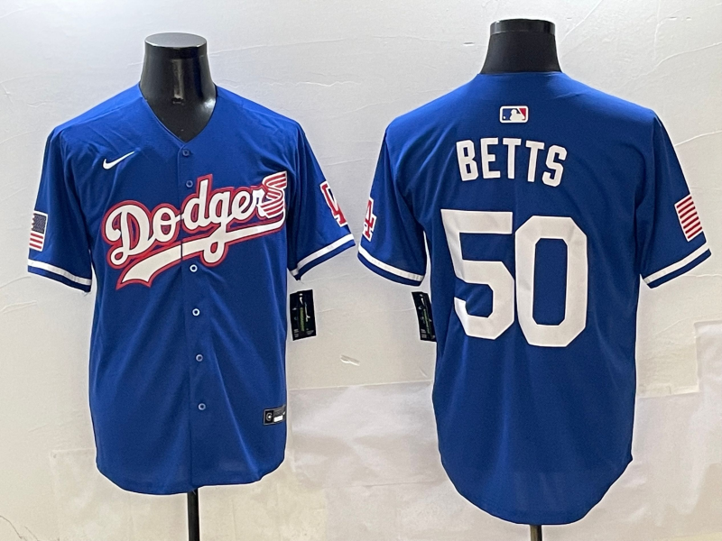 Men's Los Angeles Dodgers Mookie Betts Royal Game Jersey