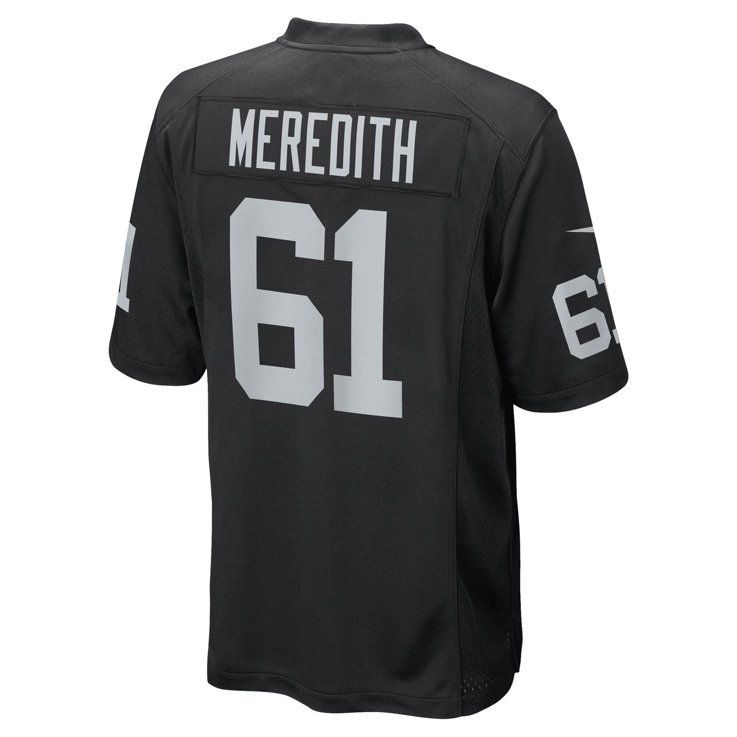 Jordan Meredith Las Vegas Raiders  Game   Jersey - Black