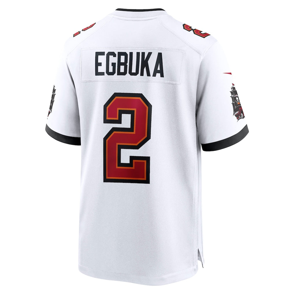 TB.Buccaneers #2 Emeka Egbuka White Game Jersey