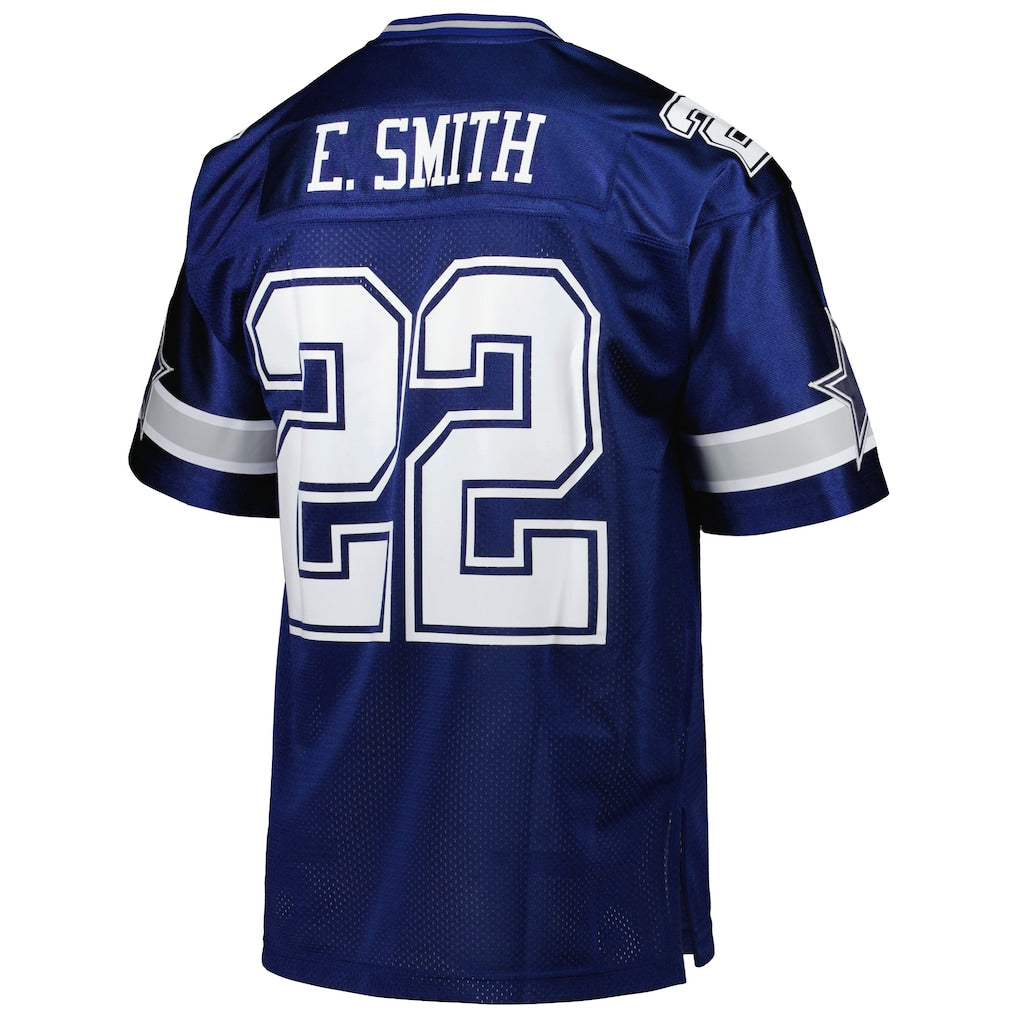 D.Cowboys #22 Emmitt Smith  Navy 1996 Authentic Throwback Retired Player Jersey