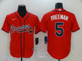 Men's Atlanta Braves Freedie Freeman #5 Red Replica Jersey1
