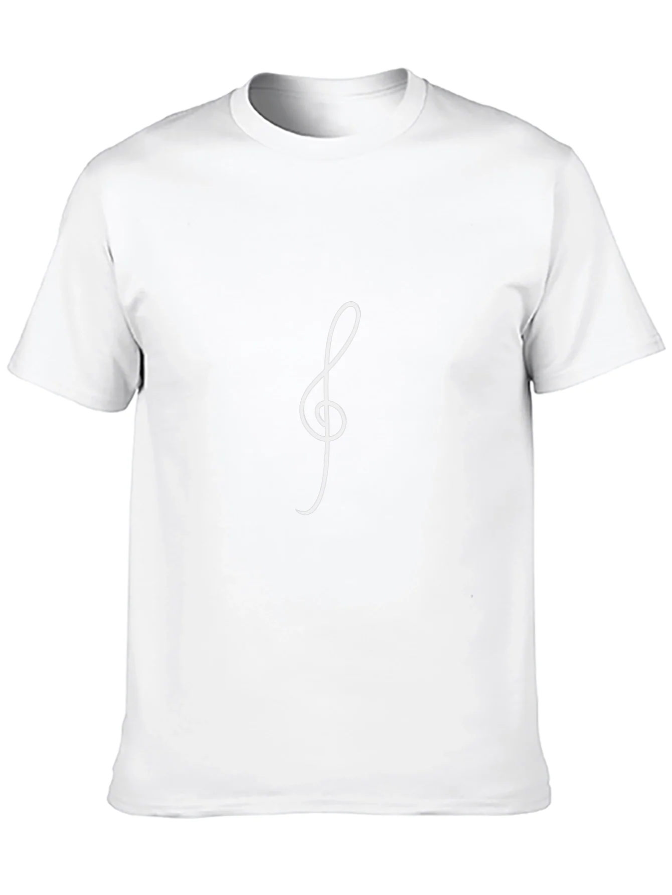 Musical Treble Clef Black T-Shirt