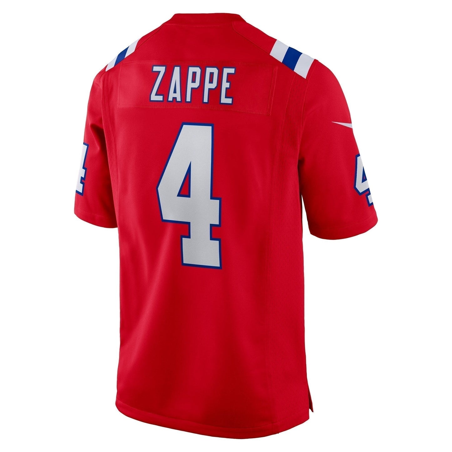 Bailey Zappe New England Patriots  Alternate Game   Jersey - Red