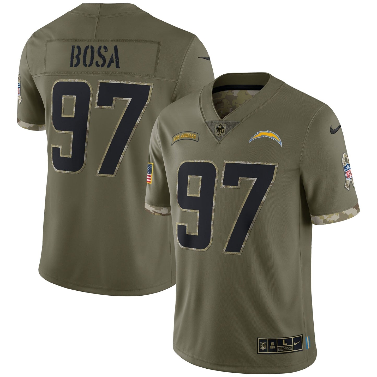 Joey Bosa Los Angeles Chargers  Salute To Service Limited Jersey - Olive