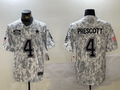 Men's Dallas Cowboys Dak Prescott Arctic Camo 2024 Salute to Service Limited Jersey