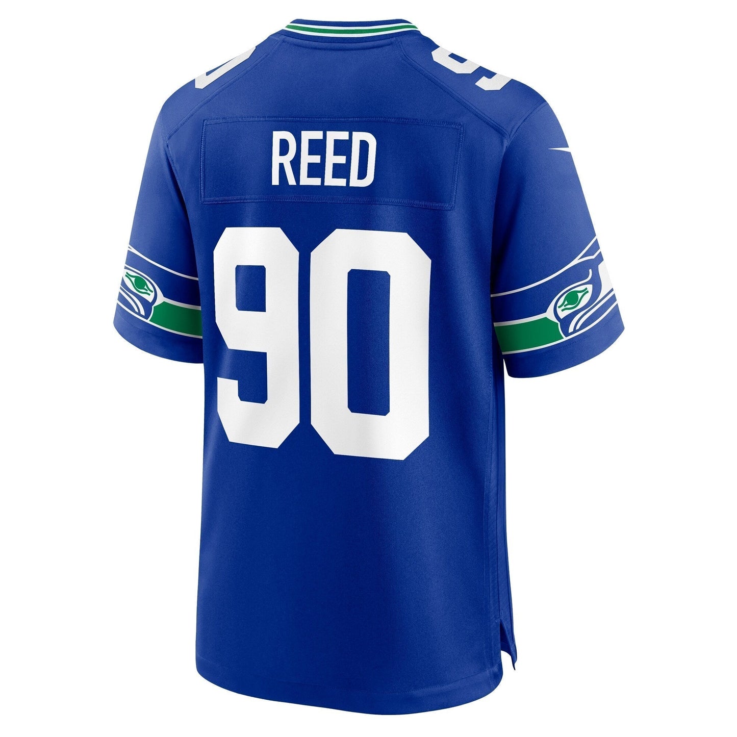 Jarran Reed Seattle Seahawks  Throwback   Game Jersey - Royal