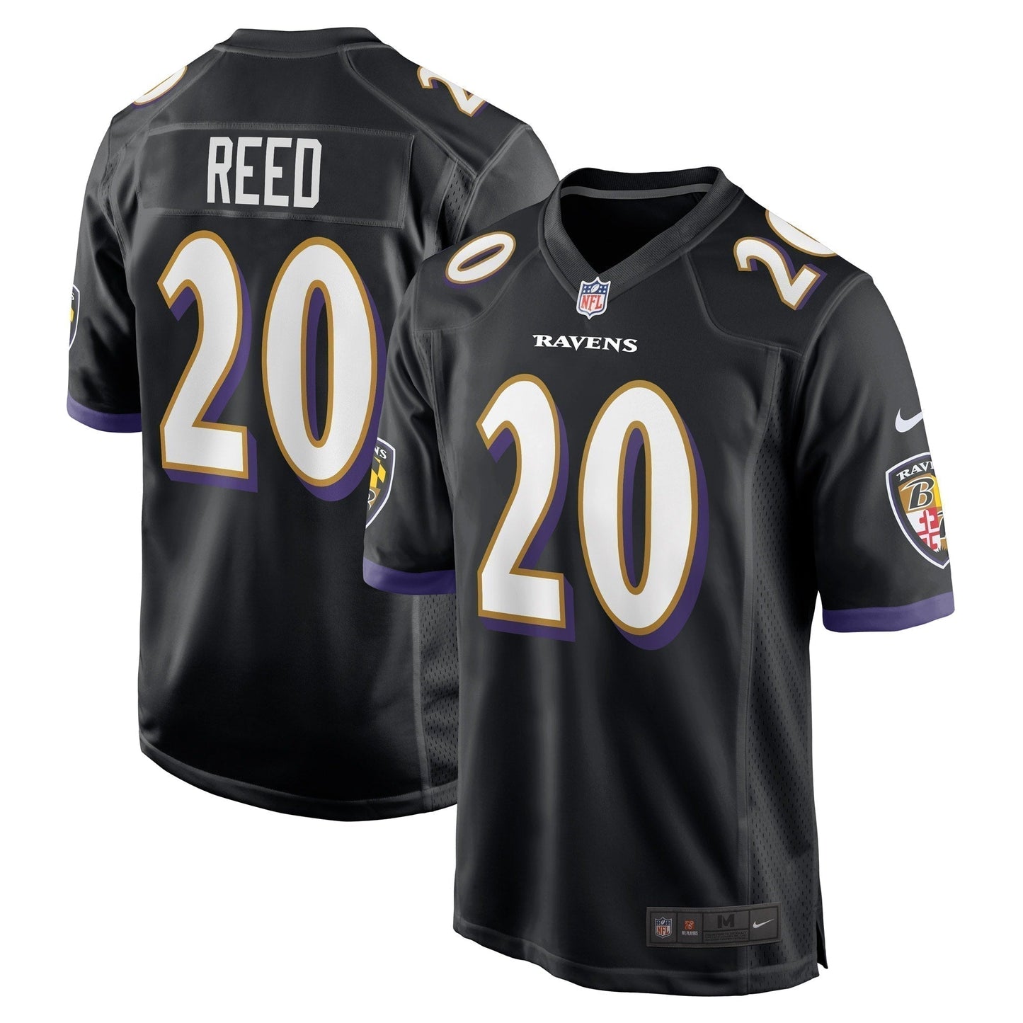 Ed Reed Baltimore Ravens  Retired   Jersey - Black