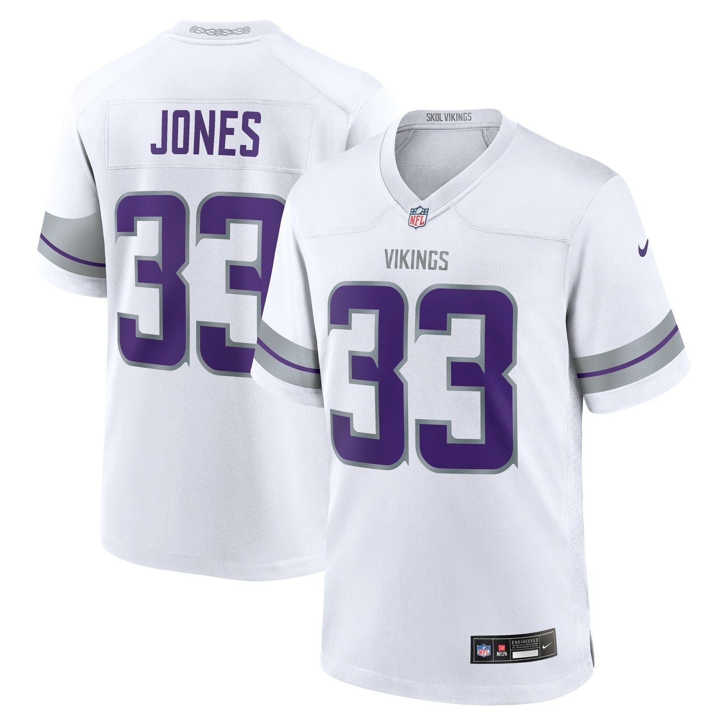 Aaron Jones Minnesota Vikings  Alternate Game   Jersey - White