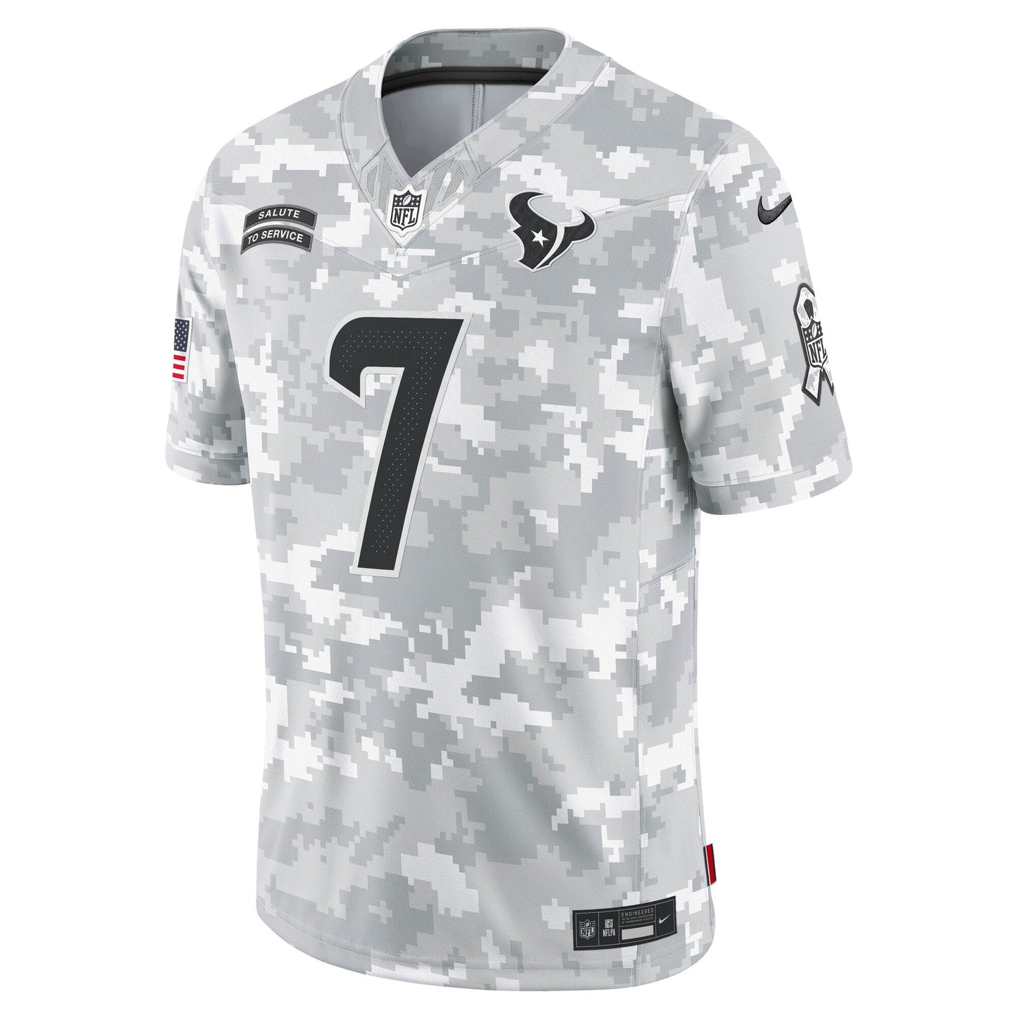 C.J. Stroud Houston Texans  2024 Salute to Service Limited Jersey - Arctic Camo