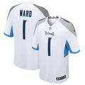 Tennessee Titans Cameron Ward  White 2025 NFL Draft First Round Pick Game Jersey