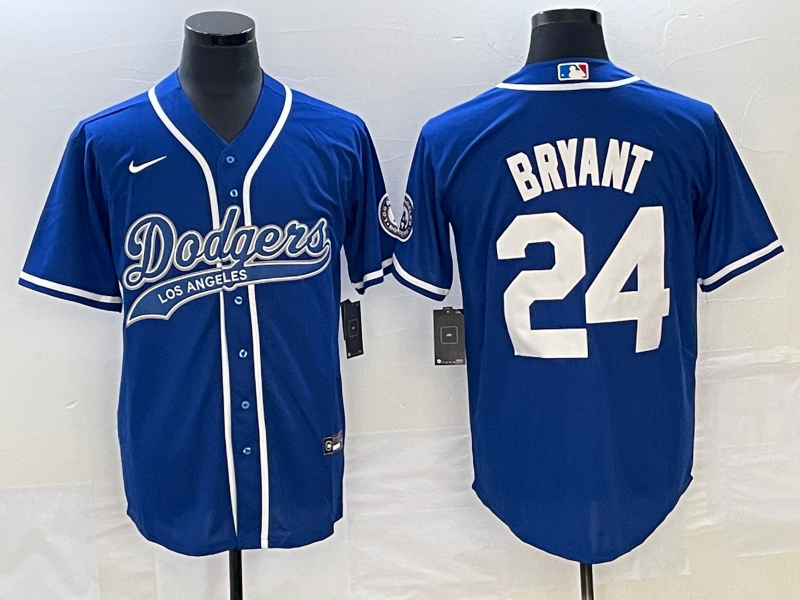 Men's Los Angeles Dodgers Kris Bryant Royal Player Jersey Joint Edition
