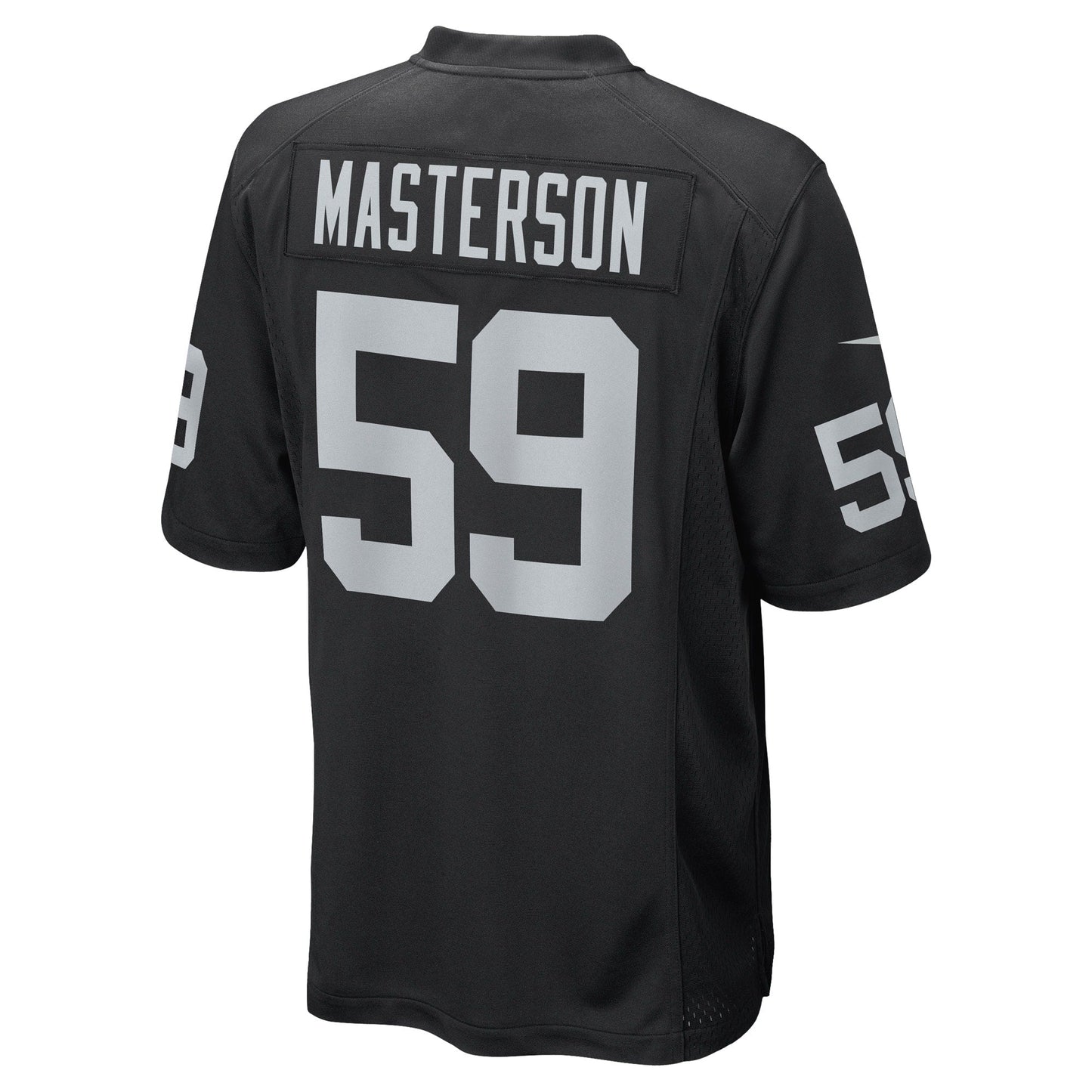 Luke Masterson Las Vegas Raiders  Game   Jersey - Black