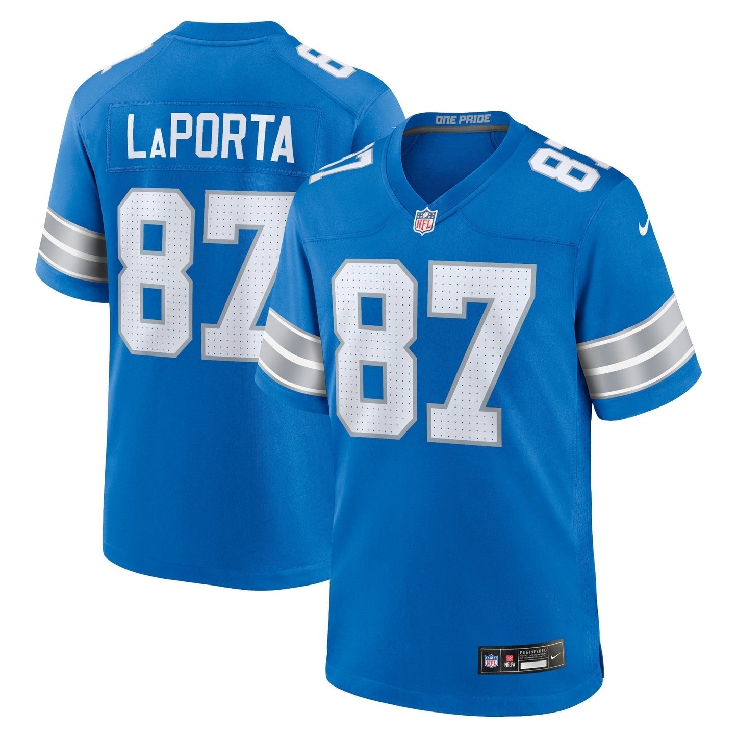 Sam LaPorta Detroit Lions  Game Jersey - Blue