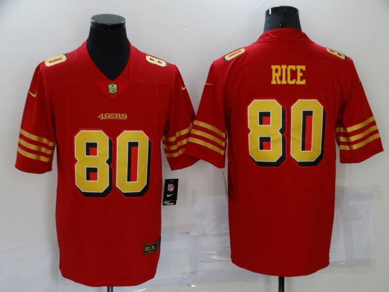 Men's San Francisco 49ers Jerry Rice Red Player Game Jersey