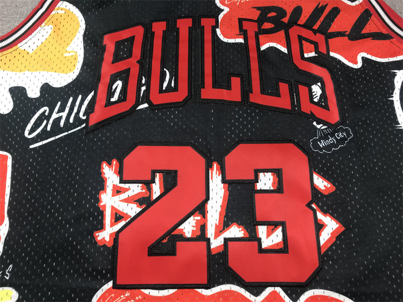 Bulls #23 Graffiti Jersey