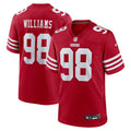 Men's San Francisco 49ers Mykel Williams  Scarlet 2025  Draft First Round Pick Game Jersey