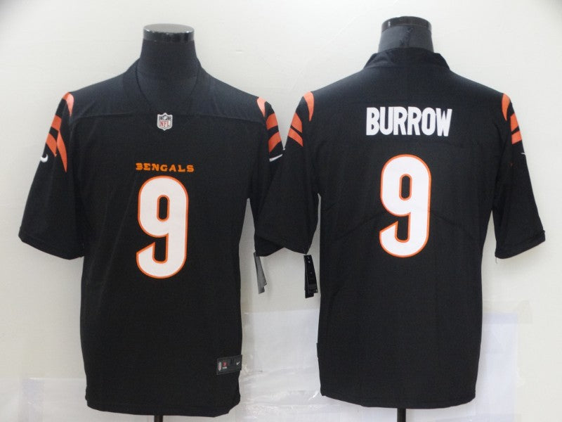 Men's Cincinnati Bengals Joe Burrow Black Game Player Jersey