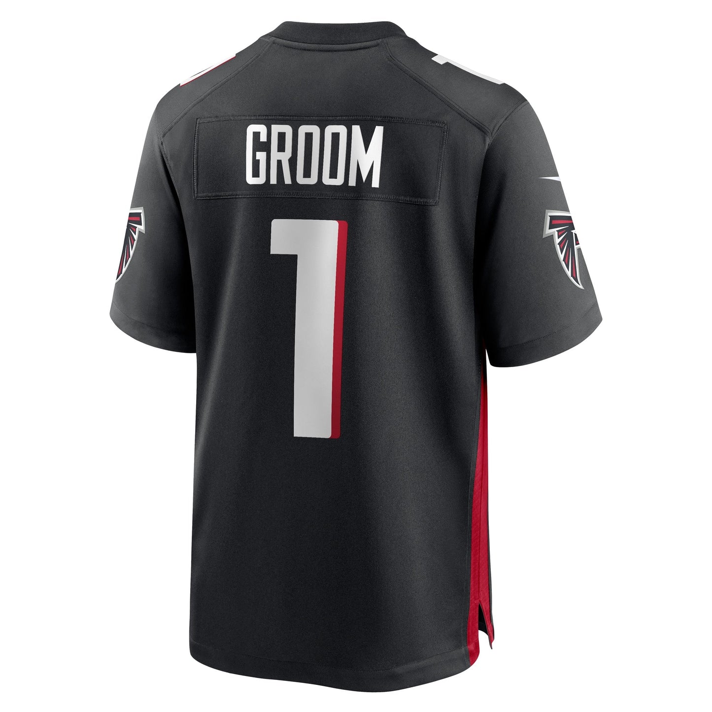 Number 1 Groom Atlanta Falcons  Game Jersey - Black