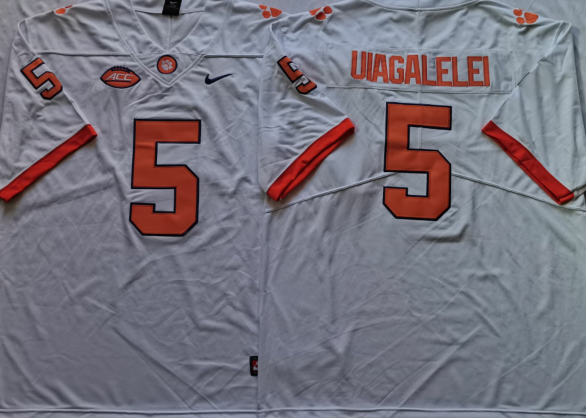 Men's Clemson Tigers D.J. Uiagalelei White Game Jersey