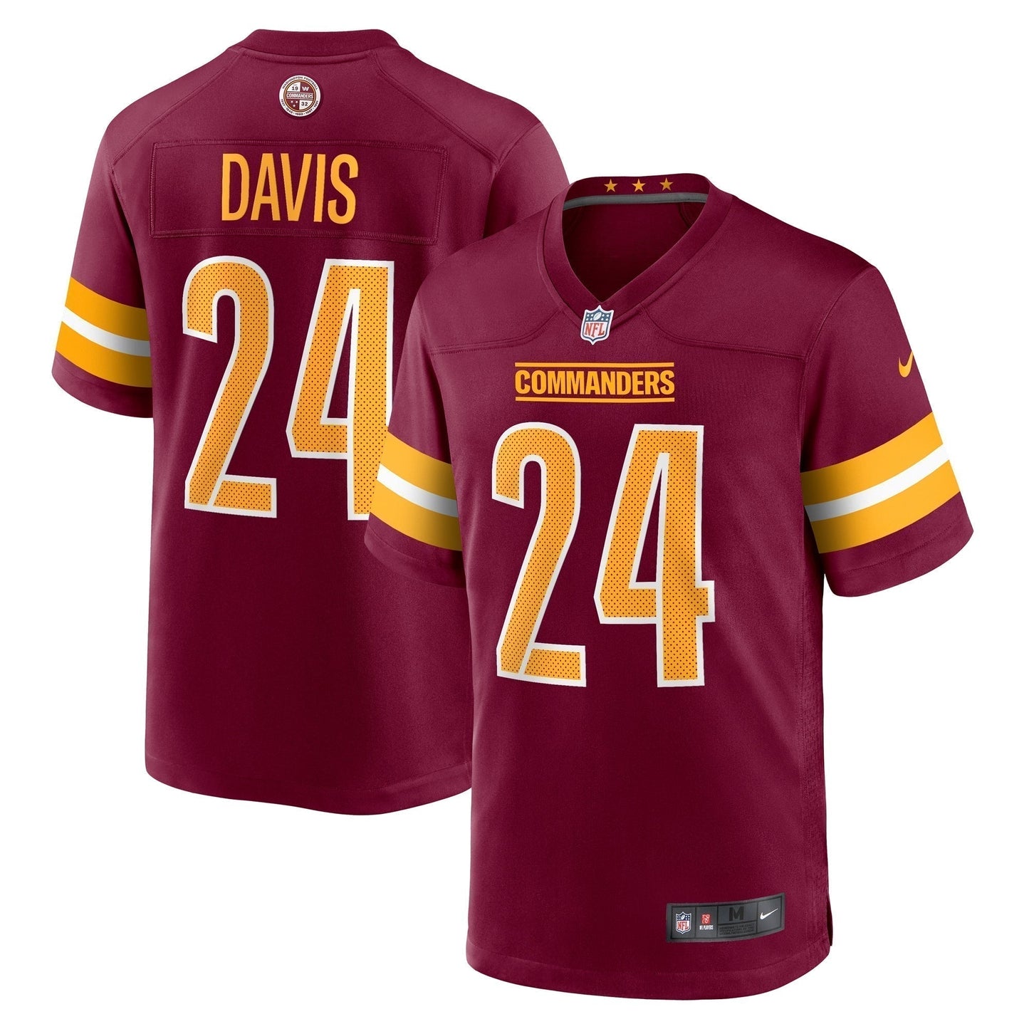 Michael Davis Washington Commanders   Game Jersey -  Burgundy