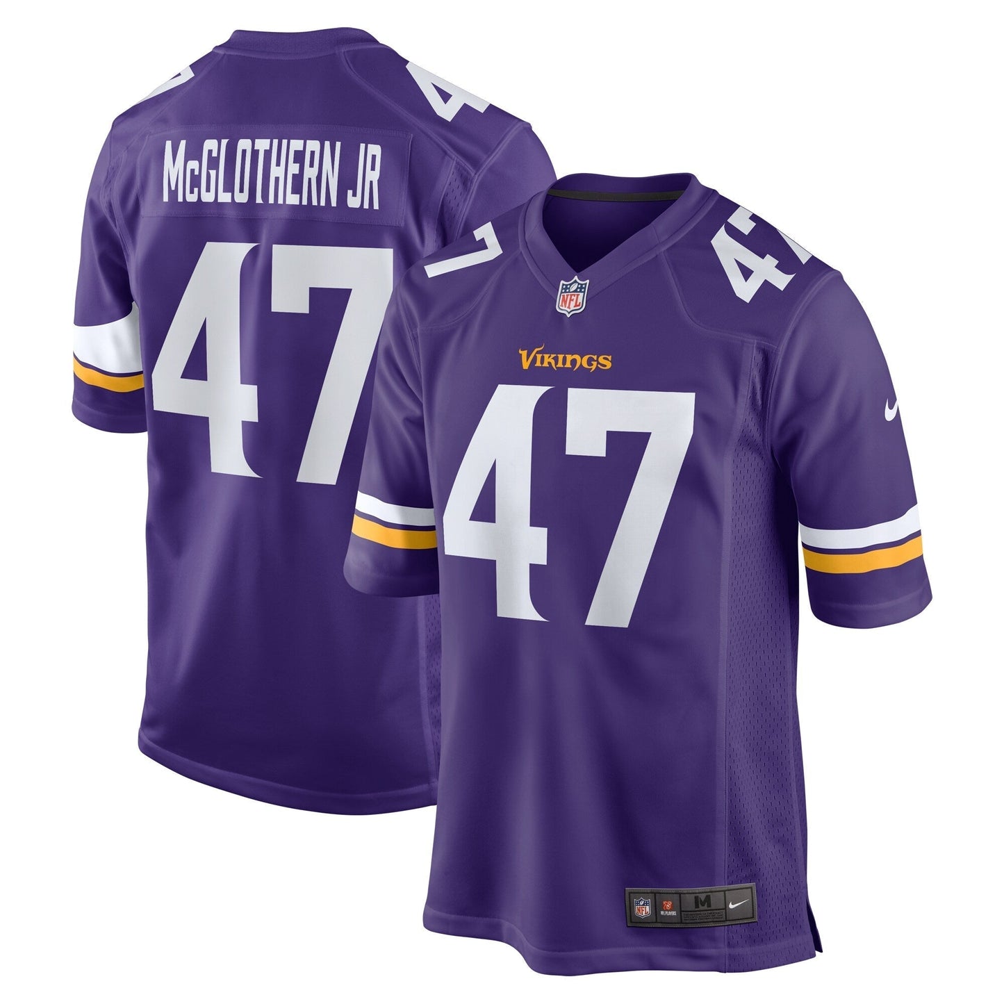 Dwight McGlothern Jr. Minnesota Vikings  Game Jersey -  Purple