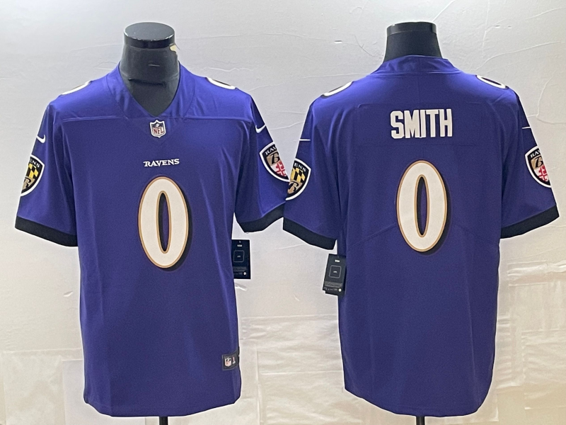 Men's Baltimore Ravens Roquan Smith Purple Team Game Jersey