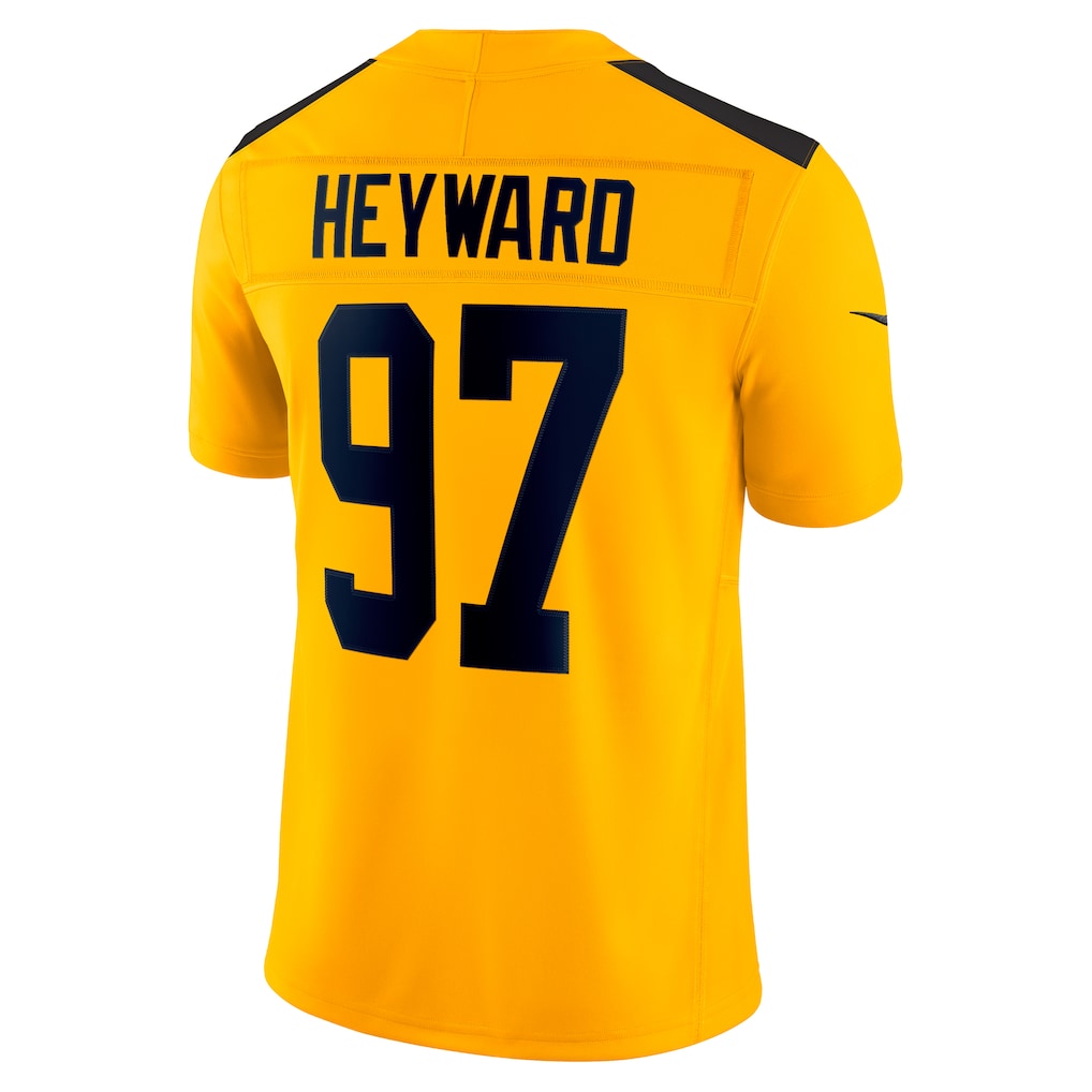 P.Steelers #97 Cameron Heyward Gold Alternate Vapor F.U.S.E. Limited Jersey