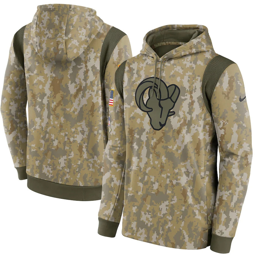 Men's Los Angeles Rams 2021 Salute to Service Hoodie Camouflage
